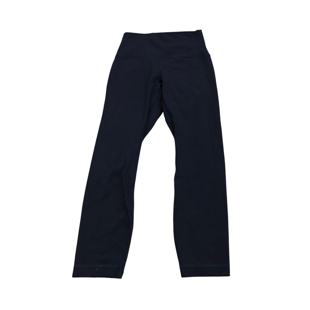 Lululemon Leggings Womens 4 Navy Blue Align‎ High Rise 23 Inch Crop LW6BGJS